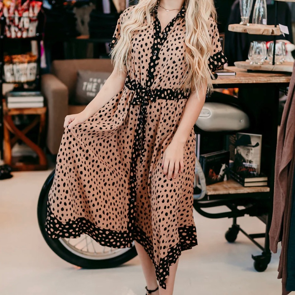 UNCLE FRANK SPLASHED IN DOTS DRESS | Large